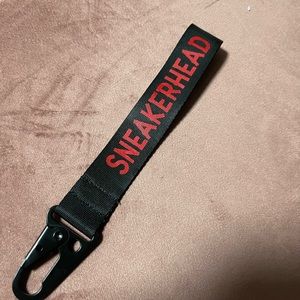 Handmade sneakerhead kWRIST BLACK KEYCHAIN